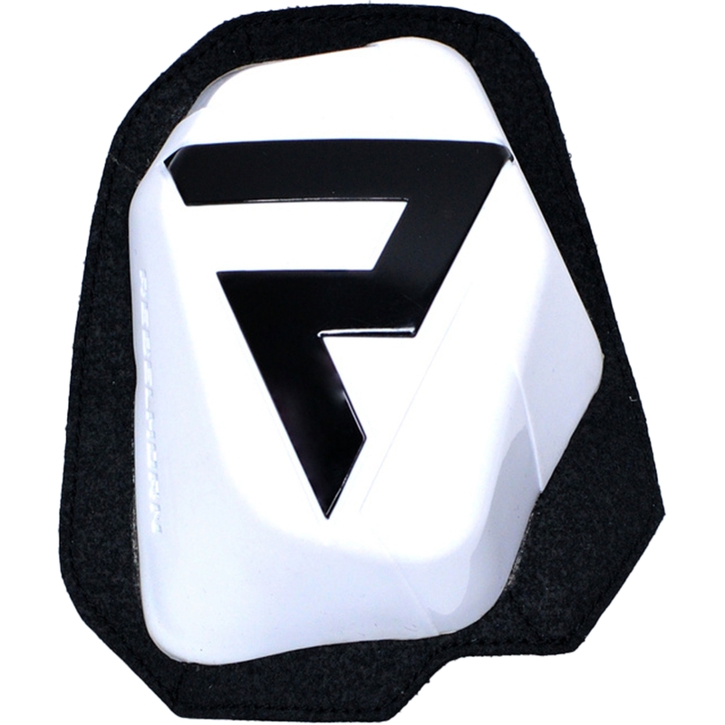 Knieschuivers Rebelhorn wit-zwart