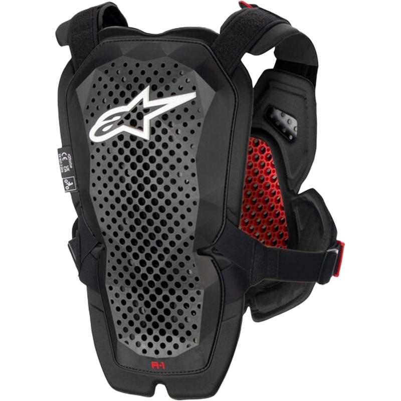 Alpinestars A-1 PRO borstbeschermer zwart-antraciet-rood