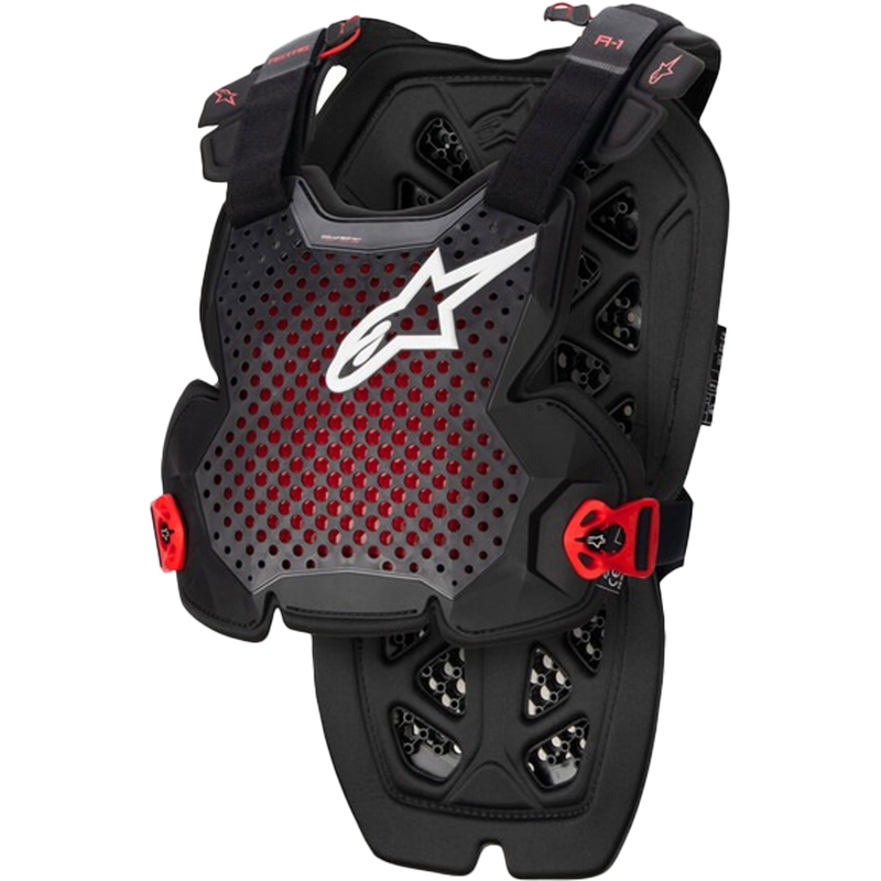 Alpinestars A-1 PRO borstbeschermer zwart-antraciet-rood
