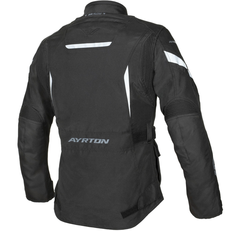 Dames motorjack Ayrton Teressa II zwart-grijs