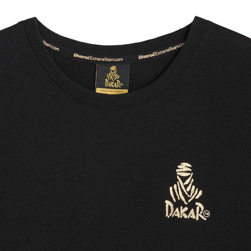 Dakar LOGO SM 256 T-shirt zwart