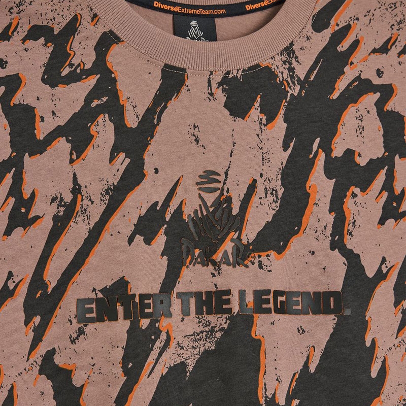 T-shirt Dakar DES 1825 camo donker