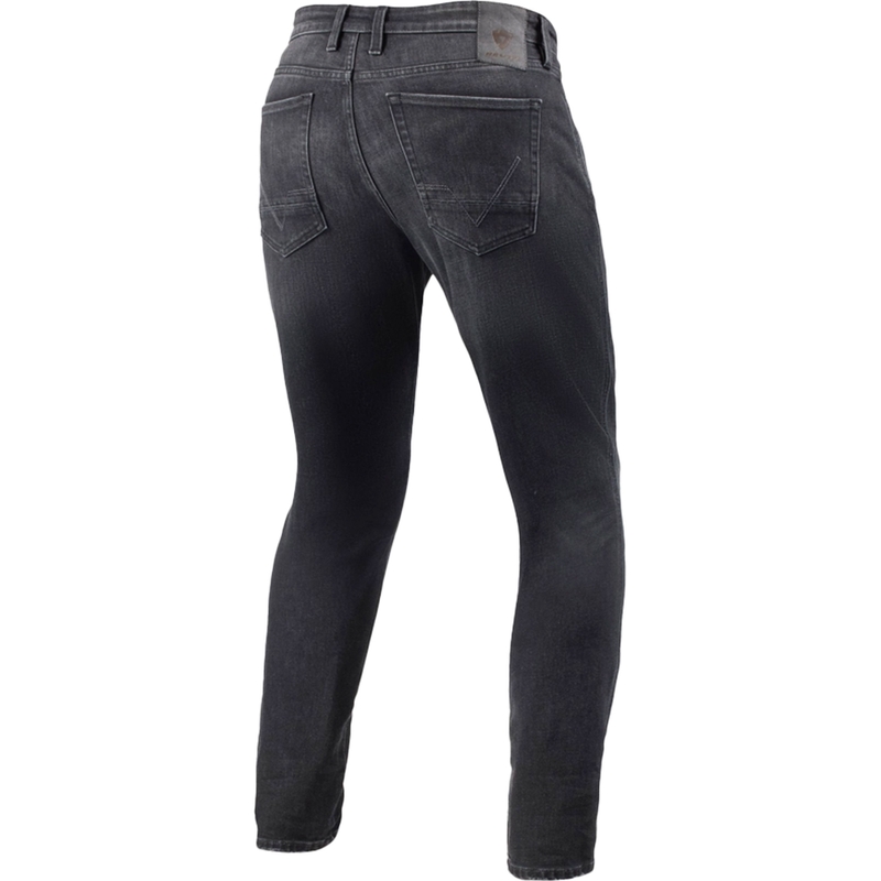 Revit Kai Skinny Mid Grey Stone Motorcycle Jeans