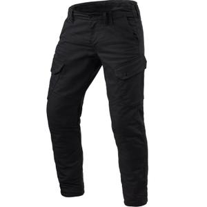 Revit Cargo 2 TF Extra Cropped Motorjeans Zwart