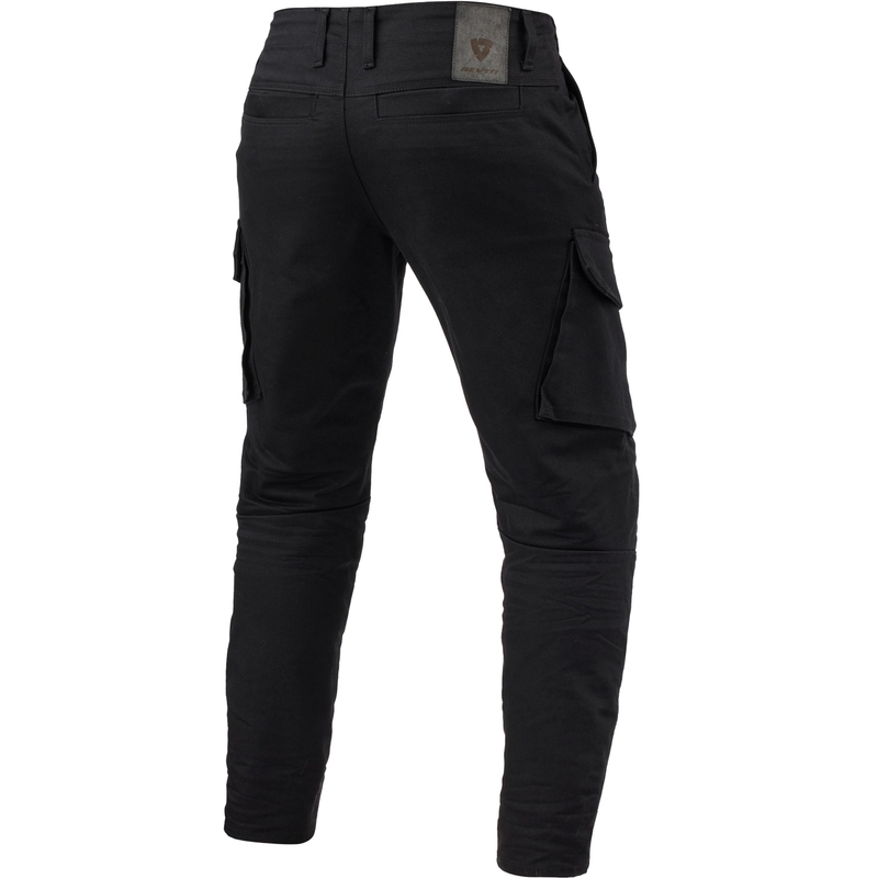 Revit Cargo 2 TF Extra Cropped Motorjeans Zwart