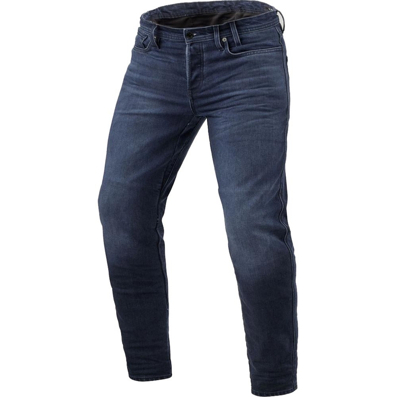 Revit Micah TF Extra Cropped Motorjeans Gewassen Donkerblauw