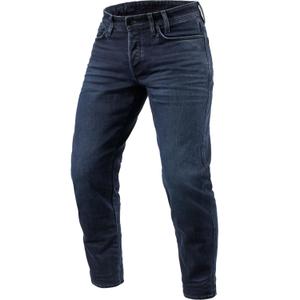 Revit Ortes TF Extra Cropped Motorjeans Gewassen Donkerblauw-Zwart