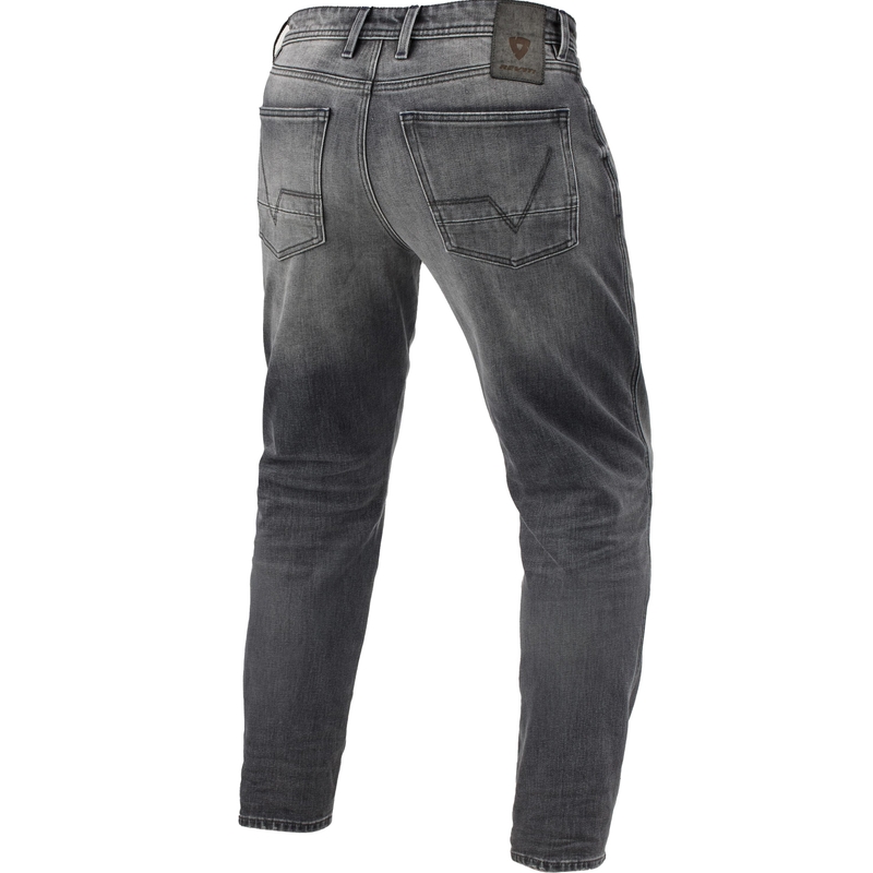 Revit Ortes TF Extra Cropped Motorjeans Gewassen Grijs