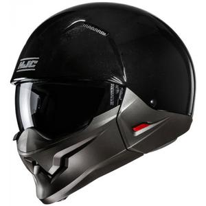 Open helm met masker HJC i20N Solid metallic zwart