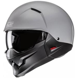Open helm met masker HJC i20N Solid grijs