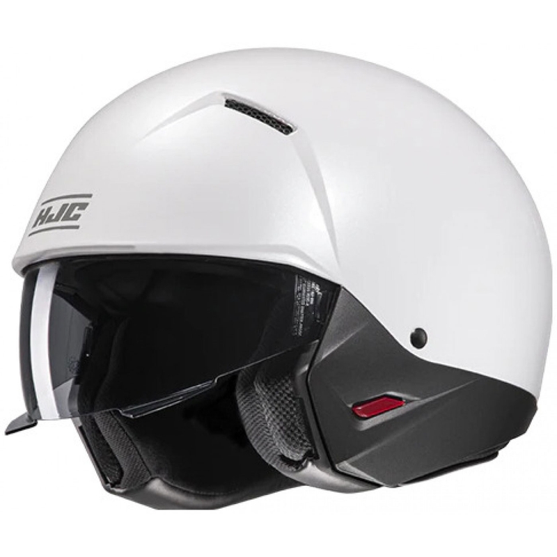 Open helm met masker HJC i20N Solid parelwit