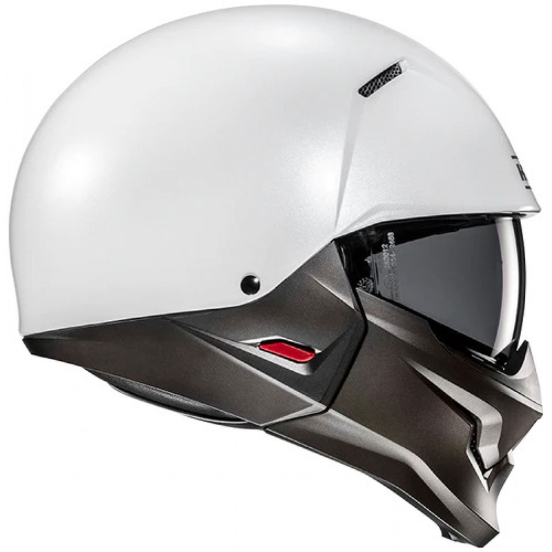 Open helm met masker HJC i20N Solid parelwit