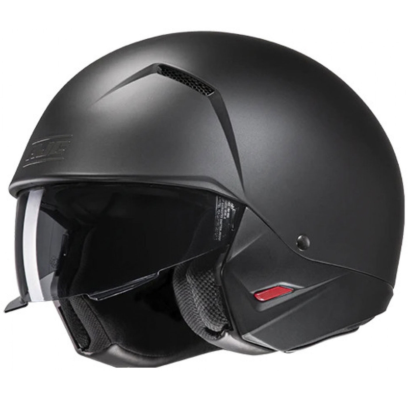 Open helm met masker HJC i20N Solid Semi Flat zwart