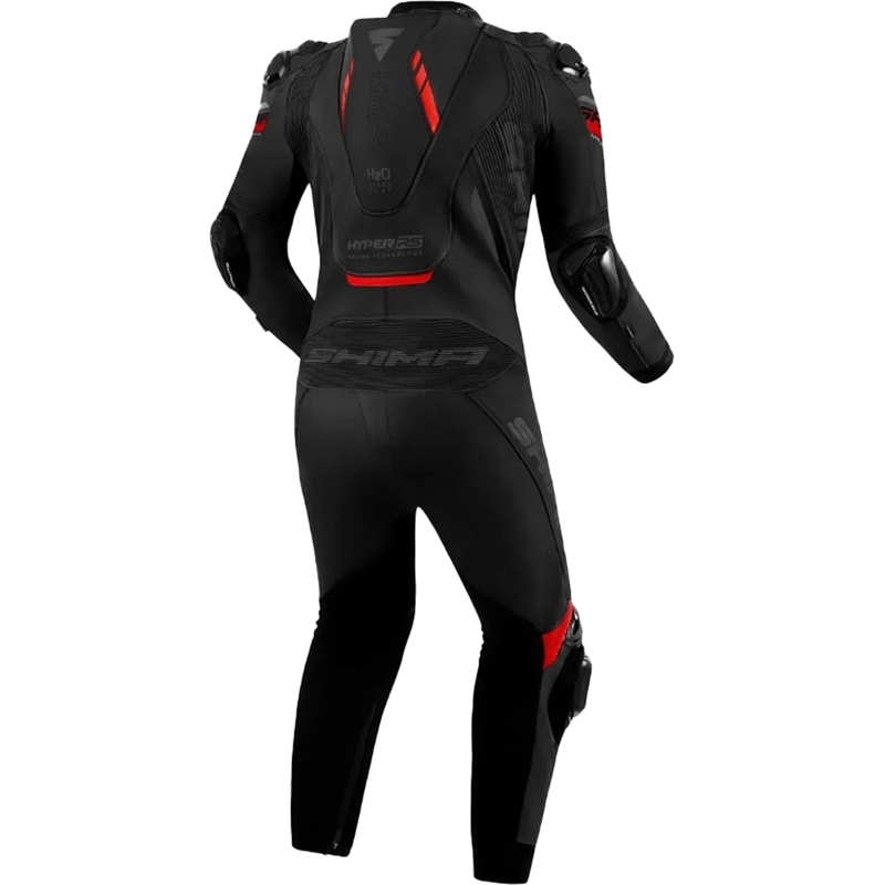 Shima Hyper-RS zwart en rood leren motoroverall