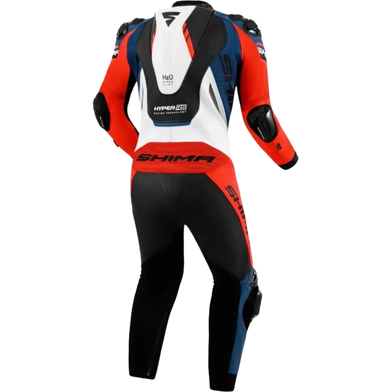 Shima Hyper-RS Zwart-Rood-Blauw-Wit Leren Motoroverall