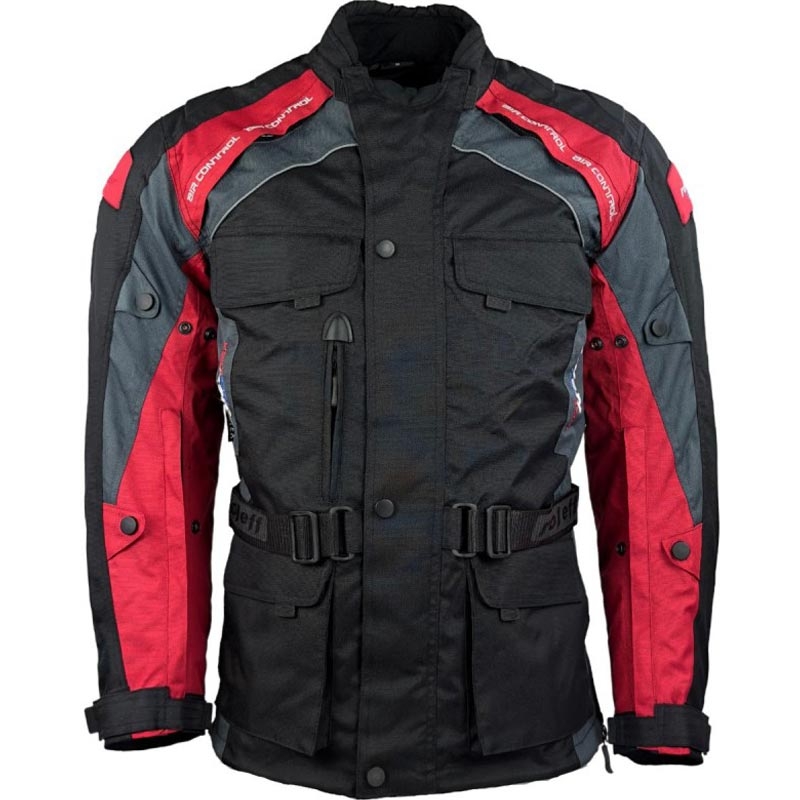 Roleff Liverpool motorjack zwart-rood