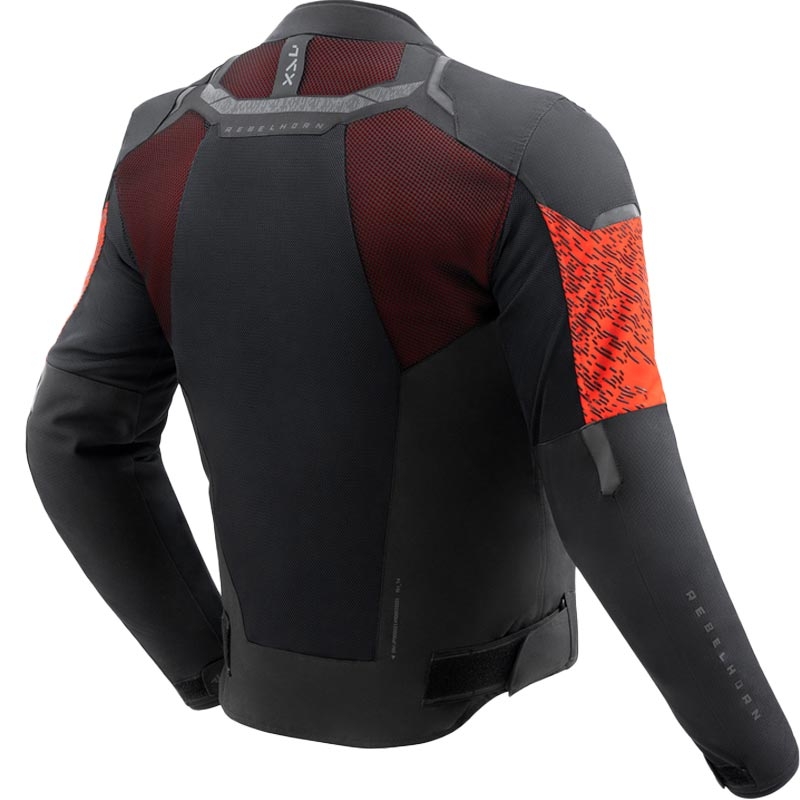 Rebelhorn Jax motorjack zwart-rood