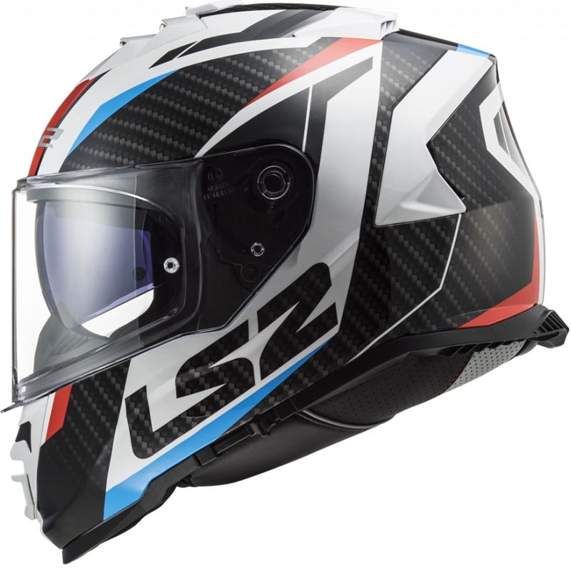 Integraal motorhelm LS2 FF800 Storm II Racer wit-zwart-rood-blauw