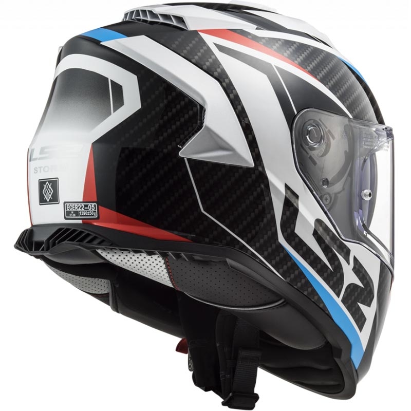 Integraal motorhelm LS2 FF800 Storm II Racer wit-zwart-rood-blauw