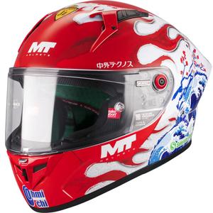 Integraal motorhelm KRE + S Yamanaka A5 rood-wit