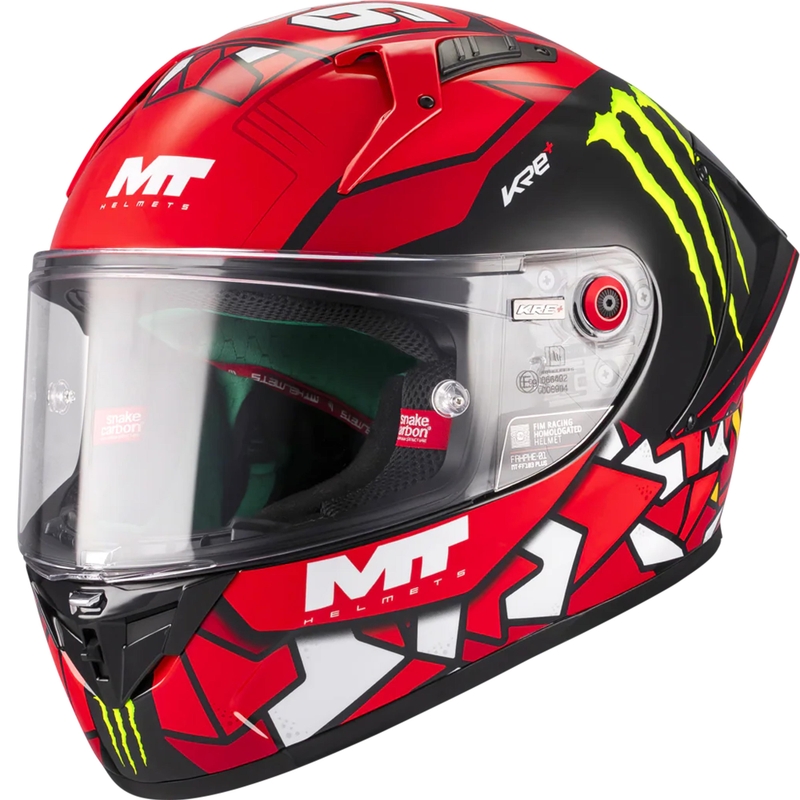 Integraal motorhelm KRE + S Piqueras B5 FIM rood-zwart