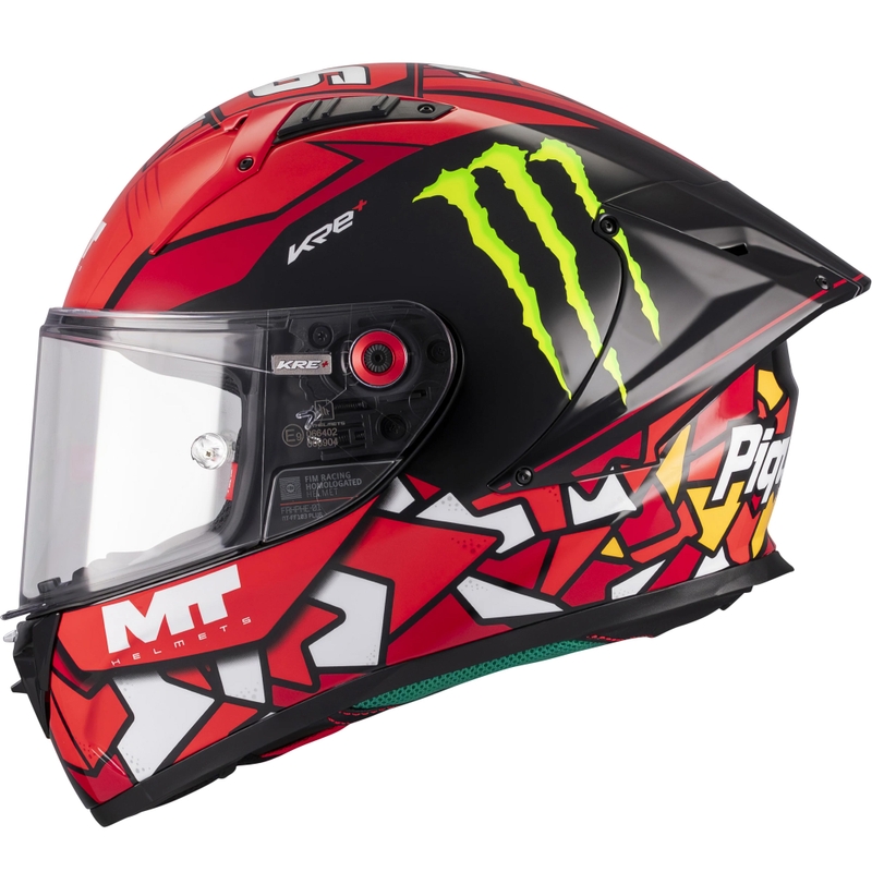 Integraal motorhelm KRE + S Piqueras B5 FIM rood-zwart