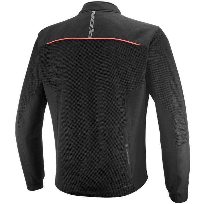 Motorjack IXON Ostro zwart-fluorrood