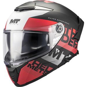 Integraal motorhelm MT Thunder 4 SV Waves B5 mat zwart-rood