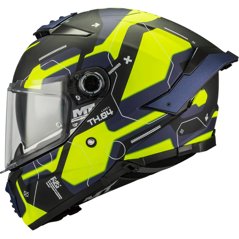 Integraal motorhelm MT Thunder 4 SV Lumex B27 zwart-blauw-fluogeel