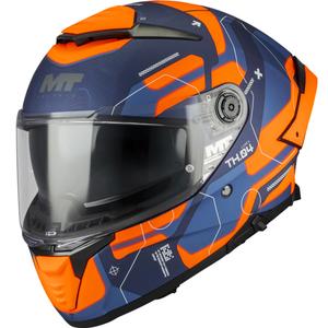Integraal motorhelm MT Thunder 4 SV Lumex C24 blauw-oranje