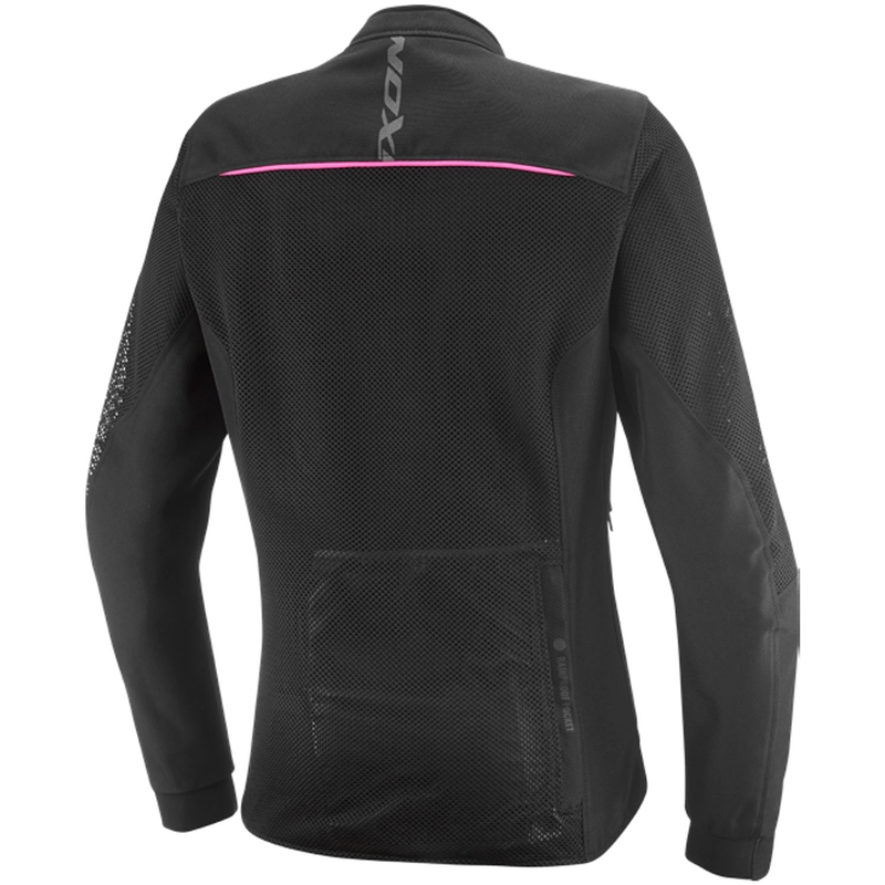 Dames motorjas IXON Ostro Lady zwart-fluor roze