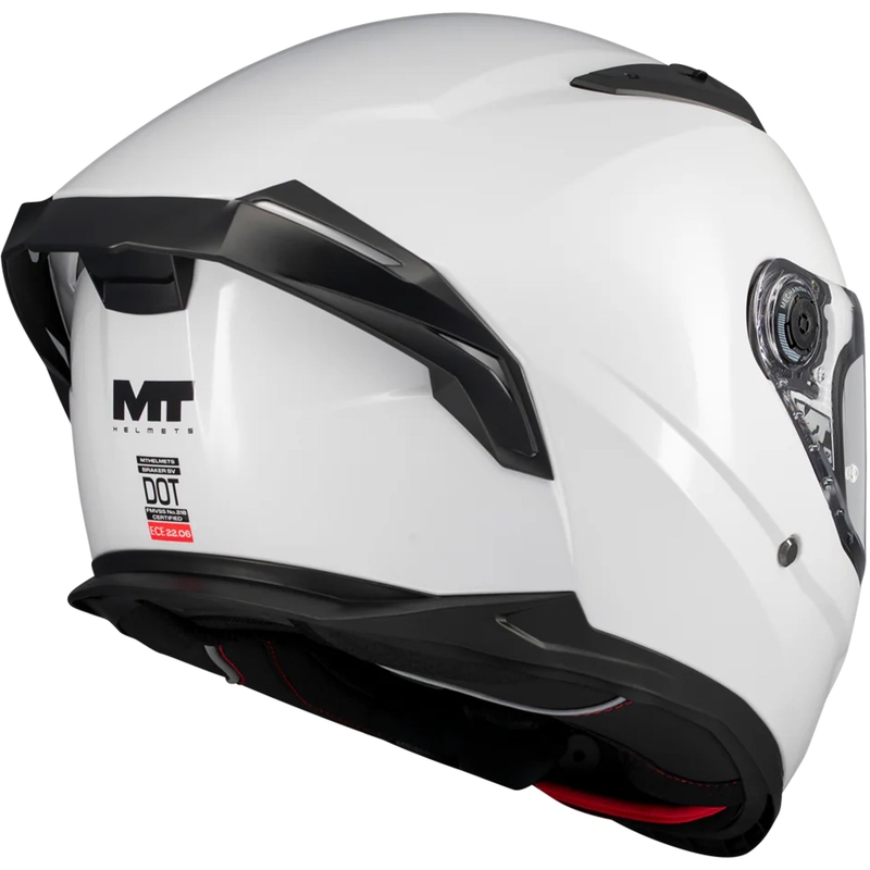 Integraal motorhelm MT Braker SV Pure A0 wit