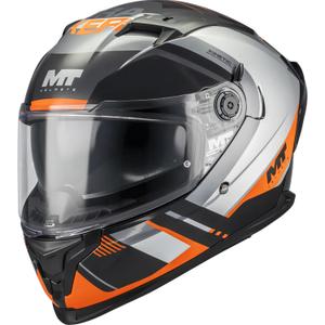 Integraal motorhelm MT Braker SV Inception B4 zwart-grijs-oranje