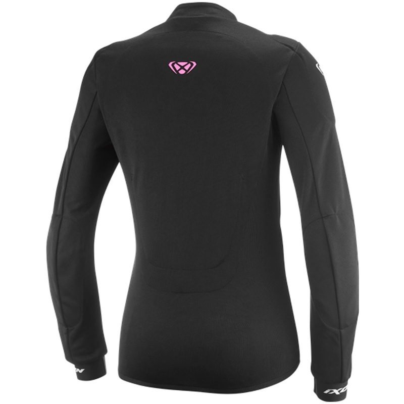 Dames motortrui IXON Arma zwart-wit-fluo roze