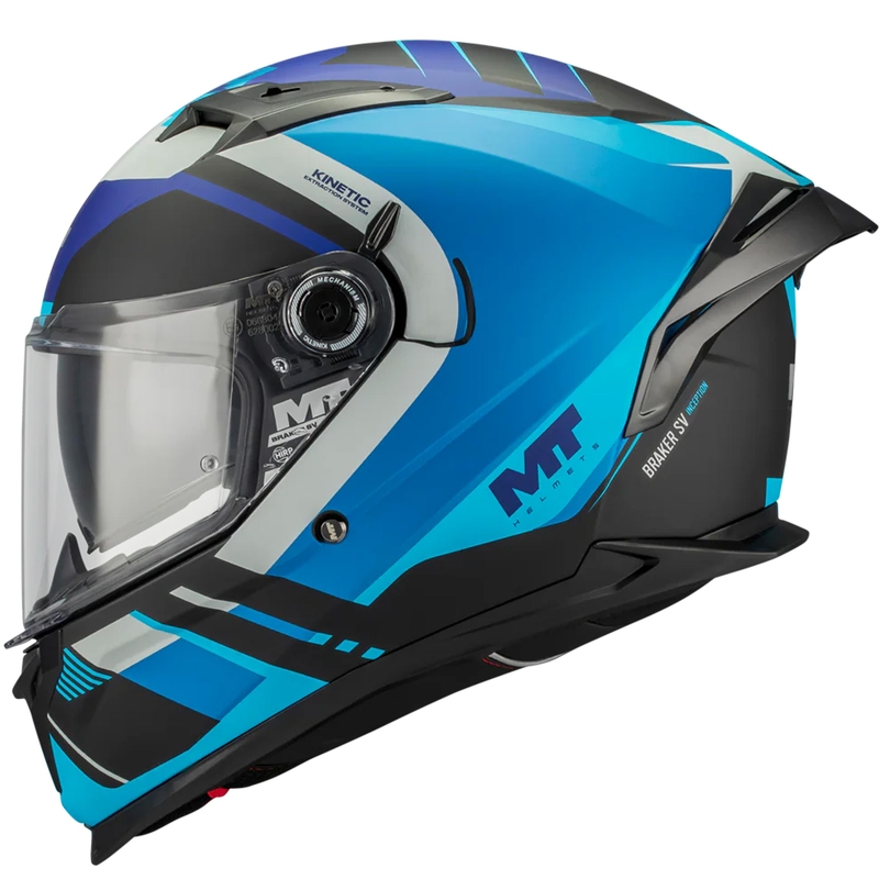 Integraal motorhelm MT Braker SV Inception B7 zwart-blauw-grijs