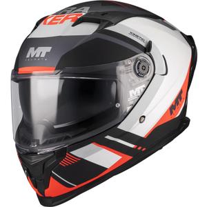 Integraal motorhelm MT Braker SV Inception B5 mat zwart-grijs-rood
