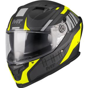 Integraal motorhelm MT Braker SV Cockpit B13 mat zwart-grijs-fluogeel