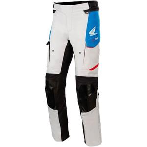 Alpinestars Andes Drystar Honda Lichtgrijs-Zwart-Blauw-Rood Motorbroek