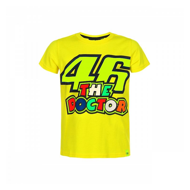 Dětské triko VR46 Valentino Rossi THE DOCTOR žluté