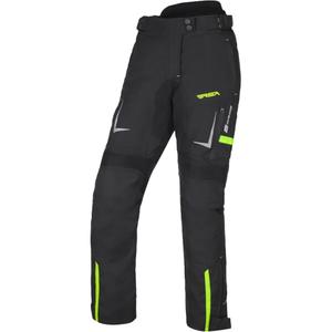 Dames motorbroek RSA EXO 2 zwart-fluo geel