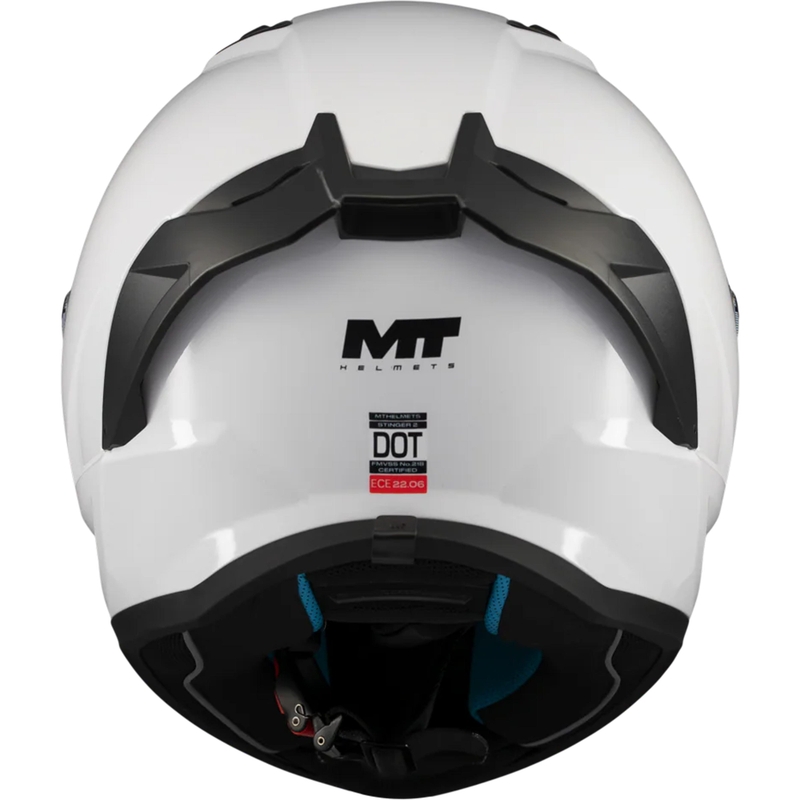 Integraal motorhelm MT Stinger 2 Pure A0 wit