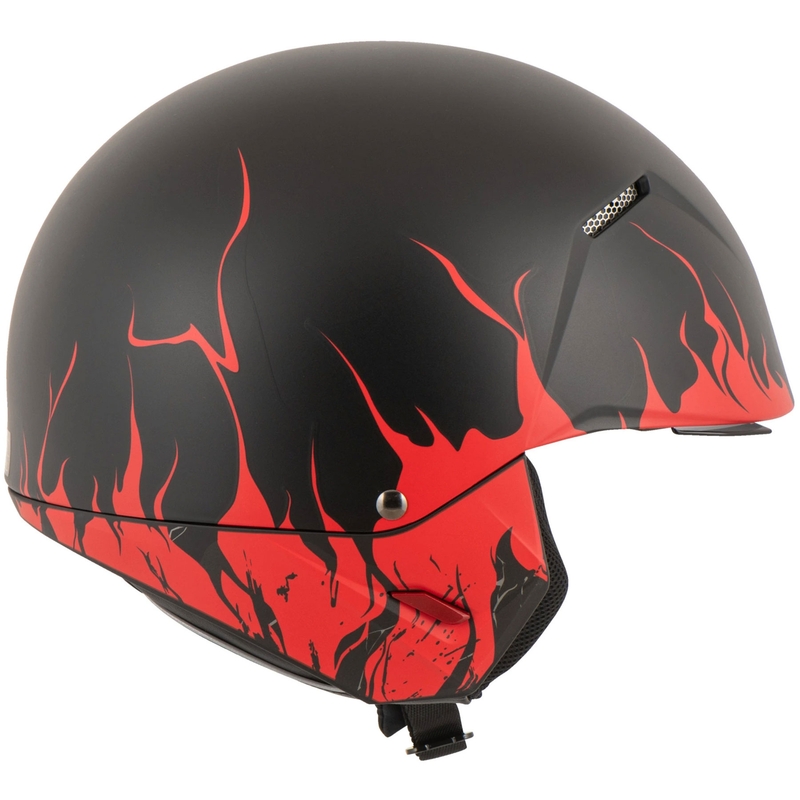 Open helm met masker HJC i20 Scraw MC1SF wit-rood-zwart uitverkoop