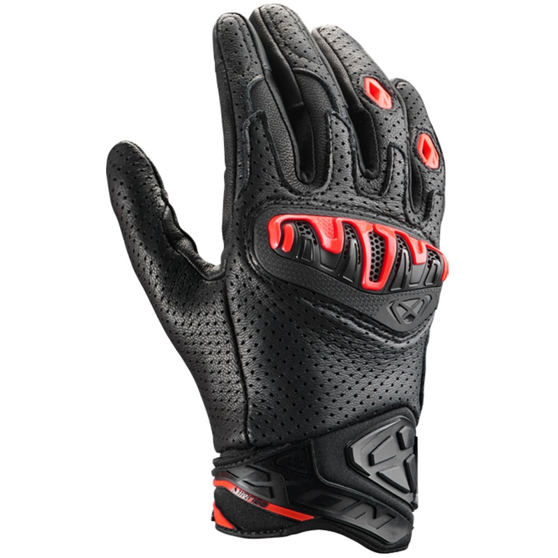 IXON Mirage Leather motorhandschoenen zwart-rood