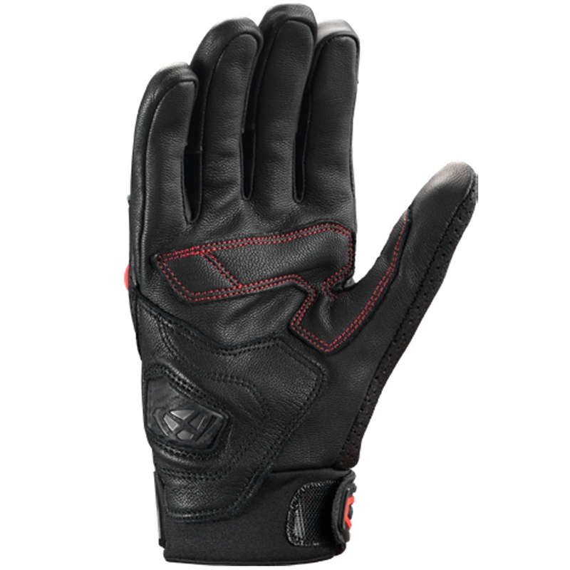 IXON Mirage Leather motorhandschoenen zwart-rood