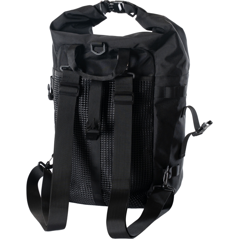 Waterdichte motortas MotoZem DryBag zwart 27,5 l