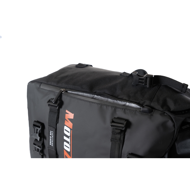 Waterdichte motortas MotoZem DryBag zwart 27,5 l