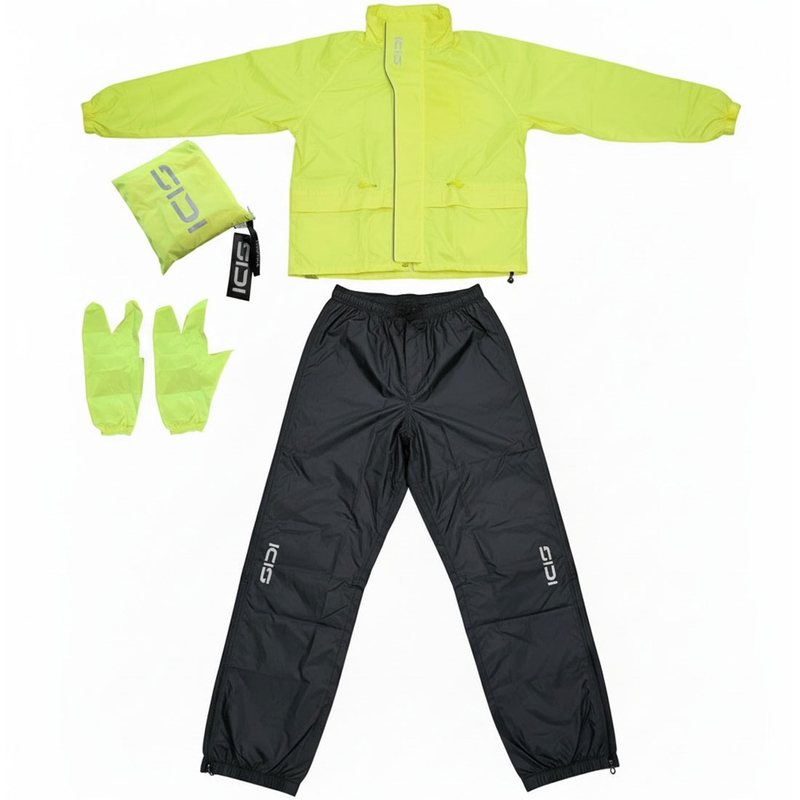 Motorregenjas SiDi Tempora fluo geel-zwart