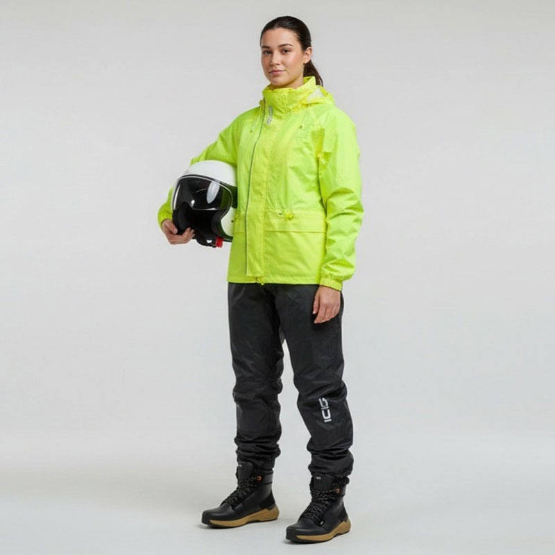 Motorregenjas SiDi Tempora fluo geel-zwart