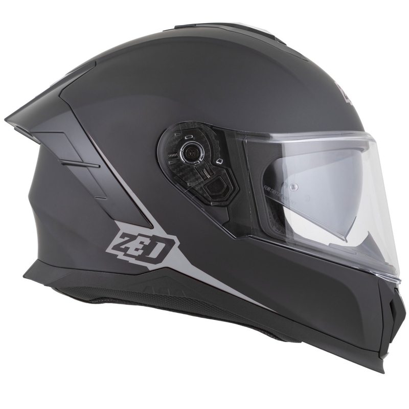 Integraal motorhelm ZED K40 mat zwart-donkergrijs