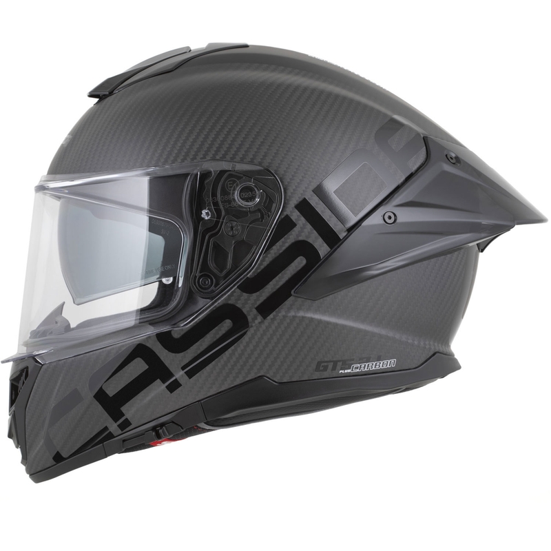 Cassida Integral GTS 2.1 Plus Carbon integraal motorhelm mat carbon-zwart-wit